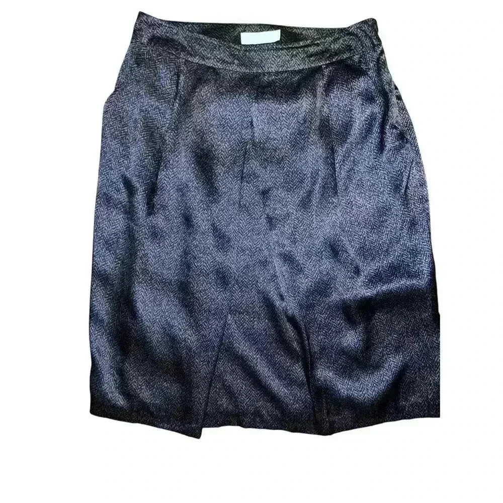 NICOLE FARHI Black Knee-Length Pencil Skirt